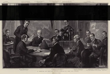 Ein Treffen des Kriegsamtsrats im Kriegsamt